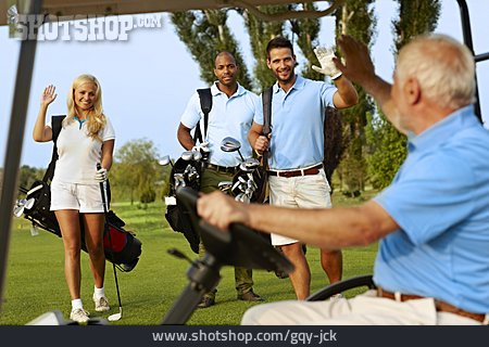 
                Golfplatz, Golfspieler                   