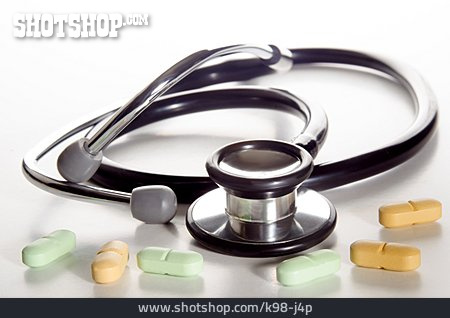 
                Tabletten, Stethoskop                   