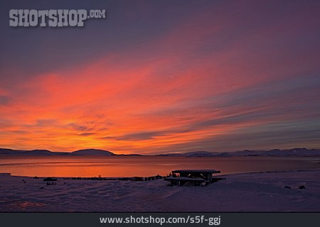
                Sonnenuntergang, Haukadalur                   