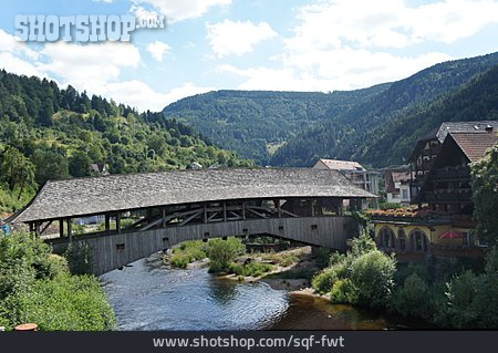 
                Holzbrücke, Forbach, Murgtal                   