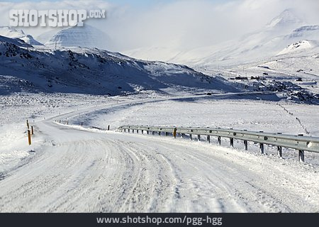 
                Schnee, Island, Ringstraße                   