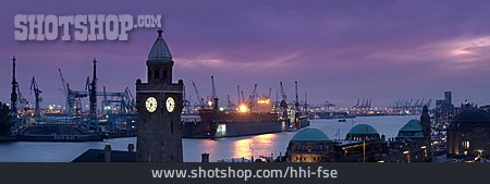 
                Hafen, Hamburg, Landungsbrücken                   