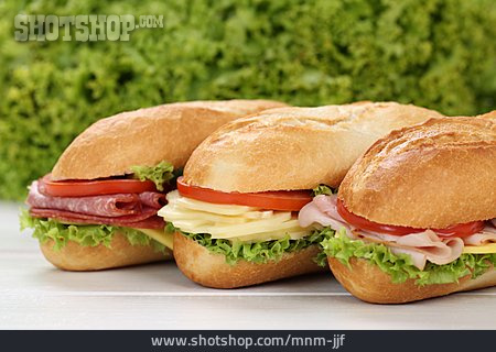
                Baguette, Pausenbrot, Sandwich, Zwischenmahlzeit                   