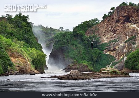 
                Wasserfall, Naturschutzgebiet, Murchison Falls, Murchison Falls National Park                   