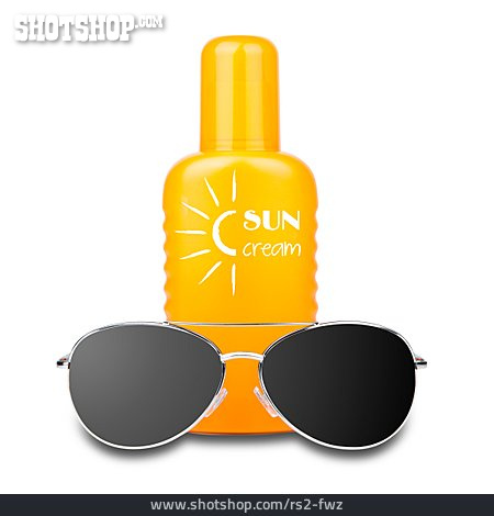 
                Sonnenbrille, Strandurlaub, Sonnencreme                   