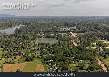 
                Urwald, Luftbild, Angkor Wat                   