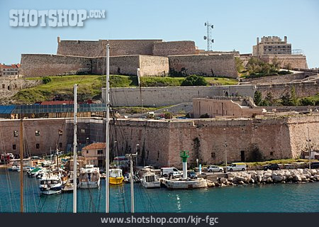 
                Festung, Hafenstadt, Marseille, Fort Saint-jean                   