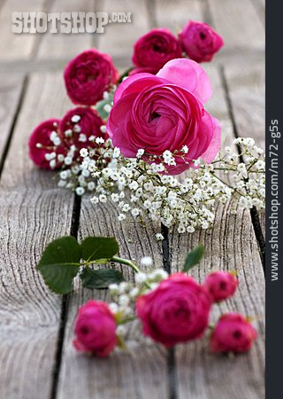 
                Valentinstag, Rosenblüten, Blumendekoration                   