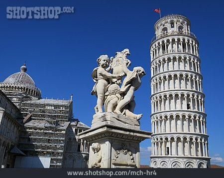 
                Skulptur, Pisa, Schiefer Turm                   