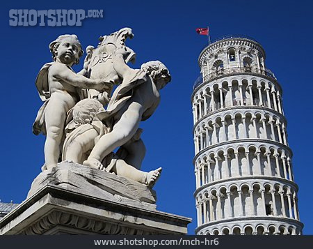 
                Skulptur, Pisa, Schiefer Turm                   