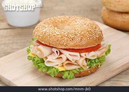 
                Sandwich, Bagel, Sesambagel                   