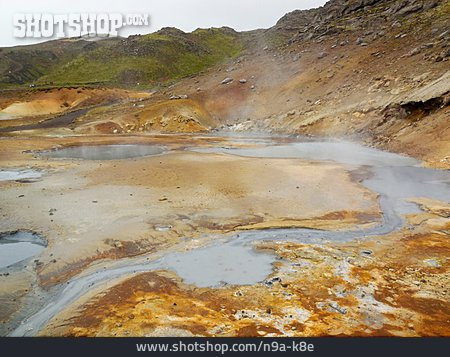 
                Island, Geothermal, Heiße Quelle                   