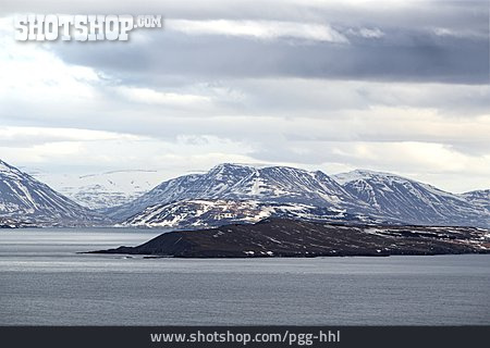 
                Schneebedeckt, Island, Akureyri                   