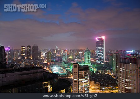 
                Wolkenkratzer, Großstadt, Shanghai                   