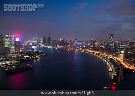 
                Großstadt, Shanghai, Huangpu Jiang                   