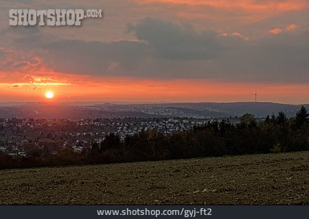 
                Sonnenuntergang, Stuttgart                   