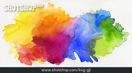 
                Regenbogenfarben, Aquarell, Abstrakt                   