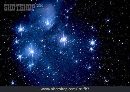 
                Offener Sternhaufen, Plejaden, Siebengestirn                   