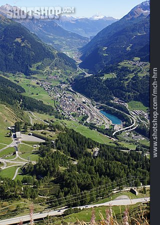 
                Gebirgspass, Gotthard                   