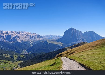 
                Wanderweg, Dolomiten, Sellagruppe                   