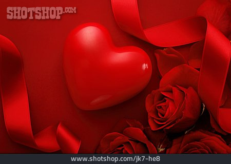
                Herz, Valentinstag, Rosen                   