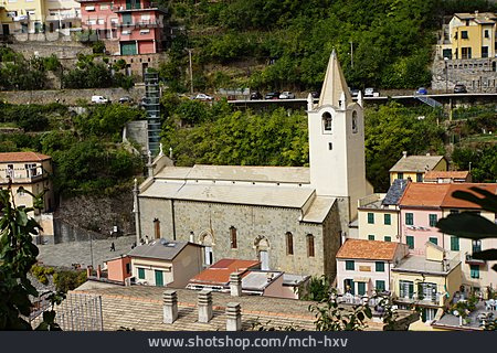 
                Kirche, Cinque Terre, Riomaggiore, San Giovanni Battista                   