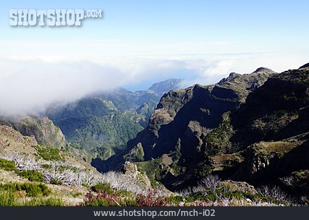 
                Gebirge, Ausblick, Madeira                   