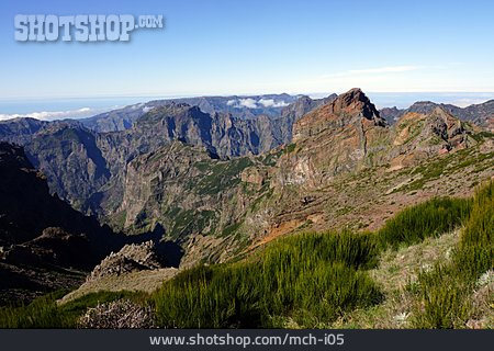
                Gebirge, Ausblick, Madeira                   