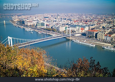 
                Brücke, Donau, Budapest, Elisabethbrücke                   