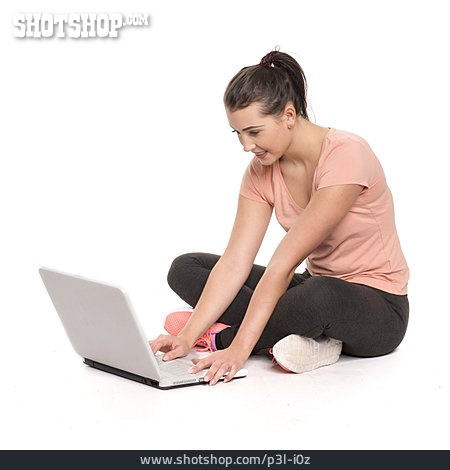 
                Frau, Laptop, Internet                   