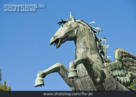 
                Pegasus, Bronzestatue, Pferdestatue                   