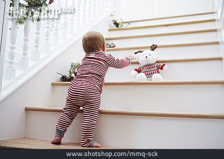 
                Toddler, Staircase, Morning                   