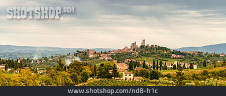 
                Altstadt, Toskana, San Gimignano                   