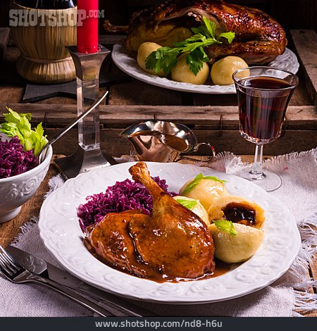 
                Feast, Christmas Dinner, Duck Meat                   