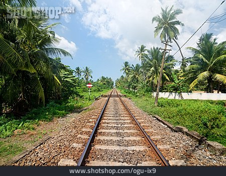 
                Ziel, Gleise, Sri Lanka, Bahnstrecke                   
