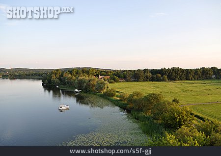 
                See, Luftaufnahme, Brandenburg                   