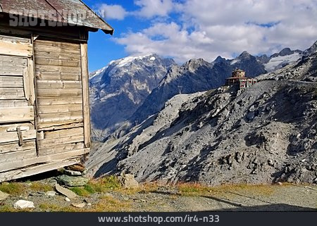 
                Gebirge, Stilfser Joch, Tibet Hütte                   