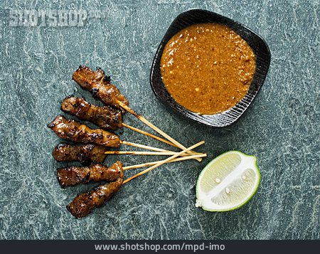 
                Grooved, Appetizer, Satay                   