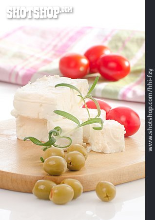 
                Oliven, Feta, Vorspeise, Griechische Küche                   