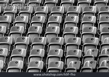 
                Sitze, Fußballstadion, Sitzreihe                   