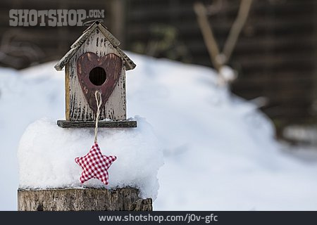 
                Vogelhaus, Winterlich                   