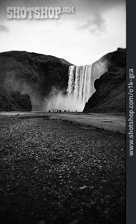 
                Wasserfall, Island, Skogafoss                   