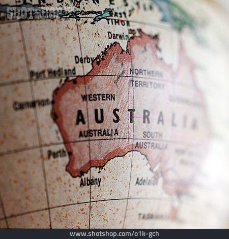 
                Australien, Weltkarte, Globus                   