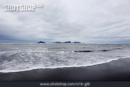 
                Meer, Island, Gischt, Vestmannaeyjar                   