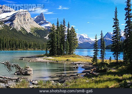 
                Rocky Mountains, Jasper-nationalpark, Maligne Lake                   