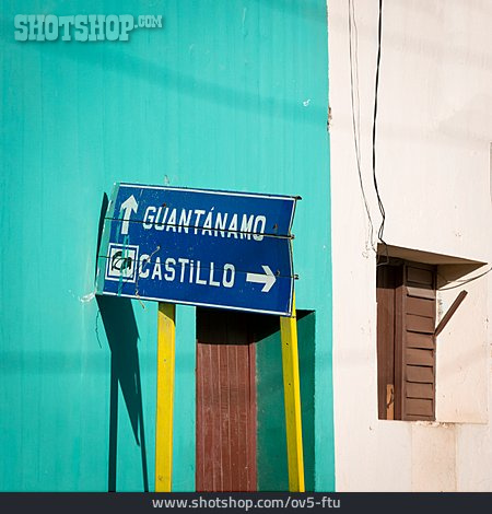 
                Schild, Hinweis, Guantanamo                   