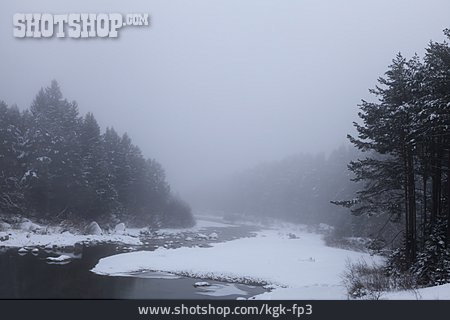 
                Winterlandschaft, Nebel, Gailtal                   