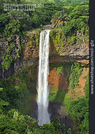 
                Wasserfall, Urwald, Mauritius                   