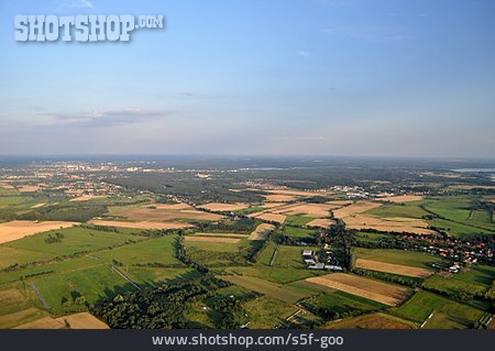 
                Luftaufnahme, Felder, Brandenburg                   