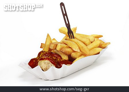 
                Fastfood, Pommes Frites, Currywurst                   